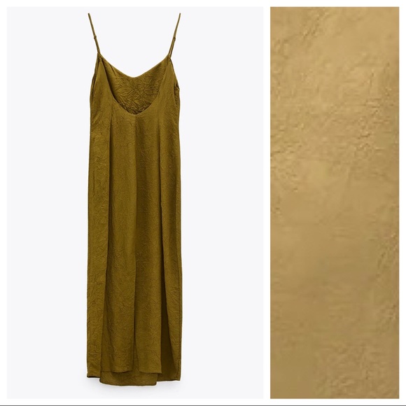 NWT. Zara Creased-Effect Dress TRF. Size M. - Picture 5 of 9